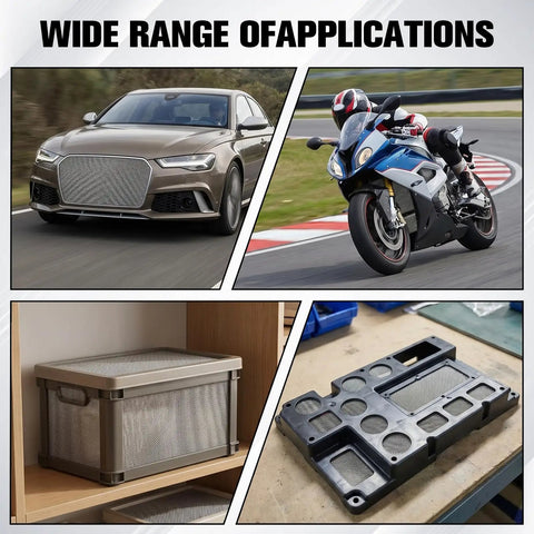 Plastic Welding Mesh Ten Pack Stainless Steel Wire Screen For Thermoplastic Repairs on car, motorcycle, box, panel