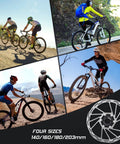 Beefy Center Lock Disc Brake Rotor 140mm 160mm 180mm 203mm for MTB and Road Bike showcased in various biking scenarios