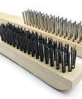 Stainless steel wire scrubbing brushes for Tough As Nails Welding Chipping Hammer With Comfort Grip Spiral Handle And Anti Rust Tempered Steel Head Plus Stainless Steel Wire Scrubbing Brushes For Mig TIG Cleanup Kit.