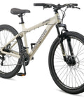 Grafton 26 Inch Mountain Bike For Adults With 21 Speed Aluminum Hardtail Frame Suspension Fork Knobby Tires Mechanical Disc Brakes