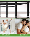 Heavy Duty Bed Slats Center Support System Featuring Tough As Nails Steel Cross Rails, adjustable support for stable and quiet sleep.