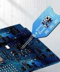 Go-To One Button Coil Tester For Motherboards And Power Supplies With Electromagnetic Induction Tech in use on PCB