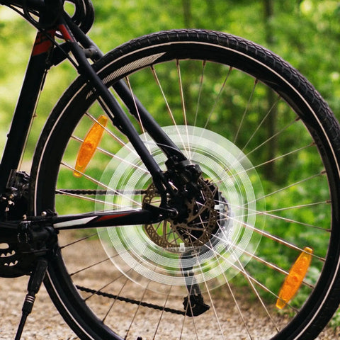 Chain Guard And Spoke Protector For Mountain And Road Bikes, Dirt Proof Flywheel Shield And Rear Wheel Guard, installed on bike