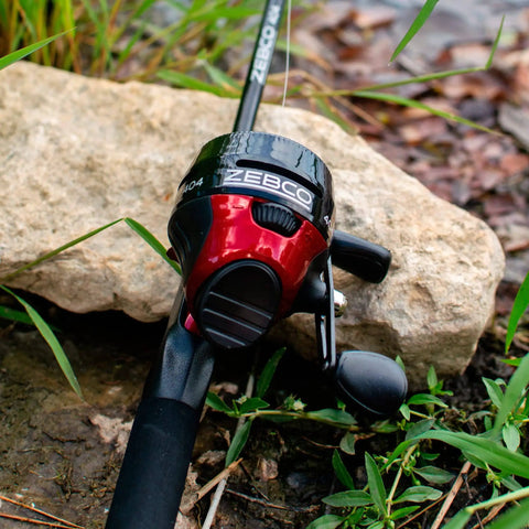 Spincast Reel And Rod Combo With A 6 Foot Two Piece Rod Size 40 Reel Right Hand Retrieve Pre Spooled With 15 Pound Line