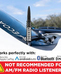 Anti Theft Aluminum Antenna Topper For Chevy And GMC Trucks Fits Silverado And Sierra Through All Model Years shown on hood