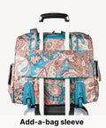 Lightweight Rolling Overnight Bag With Laptop Compartment for Weekender Travel Carry On Luggage with wheels and adjustable handle on suitcase