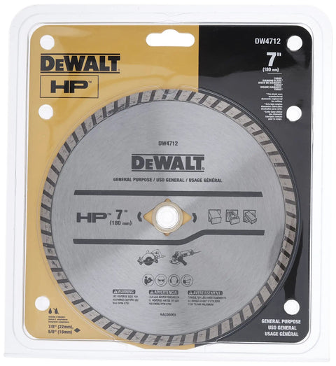 Heavy Duty 7 Inch Diamond Masonry Blade for Block and Brick Wet or Dry Cutting, Continuous Rim, Pro Grade Cutter packaging