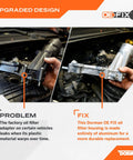 Patented Beefed Up Aluminum Engine Oil Filter Housing With Oil Cooler And Filter for Chrysler Dodge Jeep Ram Pentastar