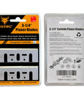 Heavy Duty 3 1/4 TCT Tungsten Carbide Planer Blades Replacement For Makita Dewalt Bosch Ryobi Handheld Tools in packaging.