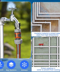 14 Pack Pipe Insulation Foam Tubes With Self Adhesive Aluminum Foil Wrap, outdoor water pipe protection, faucet view