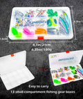 All In One 71 Piece Fishing Lure Kit For Saltwater And Freshwater Bass Angling Includes Crankbaits Spinner Baits Frog Lure