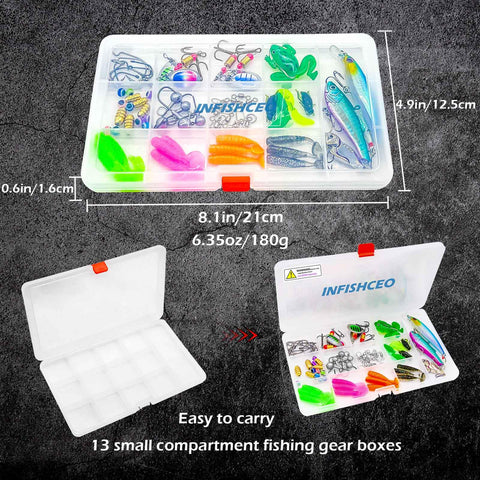 All In One 71 Piece Fishing Lure Kit For Saltwater And Freshwater Bass Angling Includes Crankbaits Spinner Baits Frog Lure
