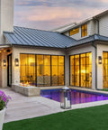 Outdoor Wall Light Fixtures Built To Last Boss Level Durability Weatherproof Exterior Lanterns in brown on modern house