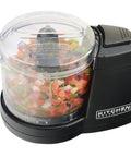 Mini Electric Food Chopper With 2 Cup Capacity One Touch Operation Detachable Dishwasher Safe Bowl Safe Lock Lid Non Slip Feet