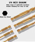Close-up of a 10 Piece 5Mm Masonry Drill Bit Set For Concrete Tile Brick Plastic And Wood With Tungsten Carbide Tips and hex shank
