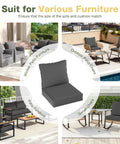 Replacement Outdoor Cushions Set For Patio Furniture on different furniture types