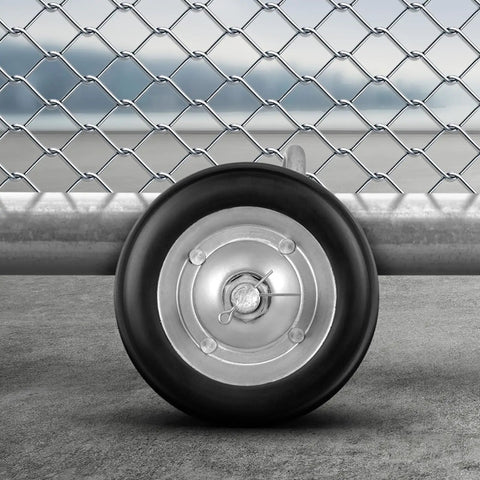 Beefy Sliding Gate Kit With Two Six Inch Wheels And C Type Wheel Carrier, Heavy Duty Gate Rollers For Connect Tracks And Door Frames
