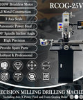 Built Tough Benchtop Mill Drill Press With Dead On Accurate 3 Axis DRO And Smooth X Axis Power Feed, 1100W brushless motor