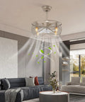 Ceiling Fan With Light 3 Blades Reversible Low Noise 22W for Bedroom, modern design with gentle breeze and ambient lighting.
