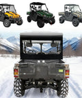 Soft Rear Windshield For UTV 500 700 With Zipper Back Window Open Close Replacement For Hisun Massimo Axis Coleman Outfitter Cub Cadet