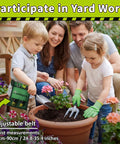 Kids 2 In 1 Gardening Tools Set With Leaf Blower And Toy Lawn Mower Lights And Sounds Belt And Gloves Outdoor Play Tool Kit