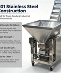 Premium Stainless Steel Z Type Bucket Elevator Featuring Spacious 150 Liter Hopper And Rock Solid Three Meter Vertical Lift Running Your Granule Load Smooth As Butter.