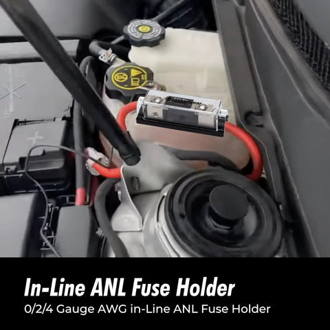 ANL Fuse Block With Clear Cover And 300 Amp Fuse Holder For Secure Circuit Protection Universal Fuse Box