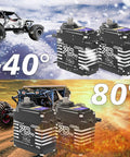70Kg Digital Brushless RC Servo 8.4V 180 Degree Waterproof IP68 with steel helical gear for extreme temperatures