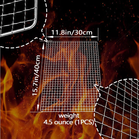 Disposable Grill Grates Set Of 10 For Outdoor Grills And Smokers Fits 11.8 By 15.7 Inch Baking Rack Replacement BBQ Accessories