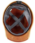 Interior view of Skullgard Cap Style Safety Hard Hat with Swing Ratchet Suspension for High Heat Up to 350F Phenolic Resin Non Slotted Cap