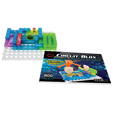 Circuit Builder Kit With 800 Project Blocks For Kids 8 And Up Coding Toys Set That Lights Up And Makes Sounds As You Build Hands On Learn Electronics And Explore Creative STEM Play, instruction manual