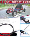 Universal Seven Eighth Inch Mini Bike Throttle Control Assembly Kit For Predator 212cc 196cc And GX160 GX200 Clones cable