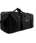 Heavy Duty 110L 30 Inch Duffel Bag For Cargo Gear Made From Water Resistant Polyester With End Handles Extra Durable Black Travel Tote