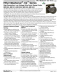 HRLV-MaxSonar EZ Series sensor technical sheet with product specifications and applications for distance measurement