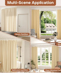 Heavy Duty Aluminum Curtain Track Set For Ceiling Or Wall Mount With Sliding Rail And Hooks, Adjustable 3ft To 9ft Length, built for room and window use
