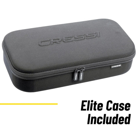 Black carrying case for Donatello 3 Scuba Console With Dive Computer Pressure Gauge And Compass For Easy Air And Nitrox Gauge Readings