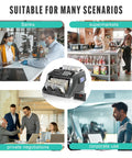 Cash Counting Machine With Bank Grade Counterfeit Detection UV MG IR DD in use at banks and supermarkets