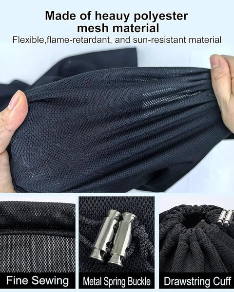 Close-up of Universal Fit Wood Chipper Debris Bag For Tazz GreatCircle Landworks SuperHandy Earthquake Chippers material details.