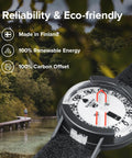 All Weather Wrist Compass With Velcro Strap For Easy Navigation From City Streets To Backcountry over scenic landscape background