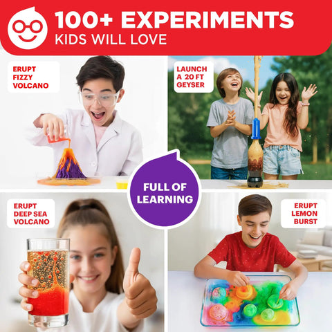Hands On Science Kit For Kids Ages 8 To 12 With 100 Plus Chemistry And STEM Experiments Geyser Tube Ideas For Boys And Girls