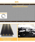Ninety Percent Shade Cloth Ten By Twenty Feet Beat The Heat With This Heavy Duty Sun Block Mesh Tarp Featuring Reinforced Grommets