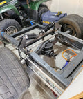 Vehicle chassis with suspension featuring 3/8 Inch Heim Joint Rod End Kit With Jam Nut And Bung Chromoly Panhard Kit for off-road use