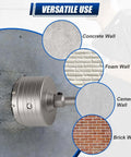 Front view of Luney 20-piece concrete hole saw kit with SDS/Max shank, diameters 30–110 mm