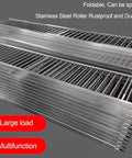 Light Duty Unpowered Roller Conveyor With Anti Rust Galvanized Steel Rollers And Frame, 50x200 Cm self-tracking foldable conveyor