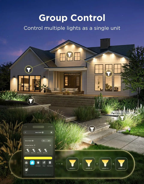 Smart Par38 Led Flood Light Bulbs 2 Pack, Slick Ip65 Waterproof Outdoor Garden Spotlight, 1300 Lumen Heavy Hitting Brightness For Yard Projects And Patio Vibes
