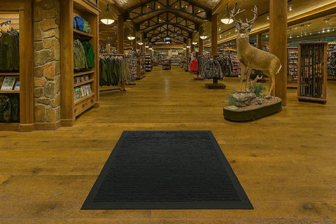 Outdoor Scraper Floor Mat 3 By 5 Ft Natural Rubber Durable Shoe Scraper With Beveled Edges in store entryway