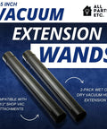 2.5 Inch Vacuum Extension Wands 19 Inch Long 2 Pack For Shop Vac Rigid Vacmaster Workshop And More Compatible With 2.5 Inch Attachments