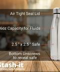 Hidden Compartment Stainless Steel Water Bottle Safe Tumbler With Secret Bottom Stash To Hide Cash Jewelry Keys And Valuables