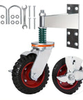 Heavy Duty 6 Inch Gate Wheel With 500 Pound Load Capacity, 360 Degree Swivel Gate Caster, Spring Loaded, metal wheel for gates.