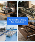 1 Pair Heavy Duty 72 Inch Drawer Slides With Locking And Full Extension Ball Bearing Rails For Smooth Operation, 500 Lb Capacity, Wear Resistant Professional Drawer Runners For RV, Truck, And Cabinets. Used in RV, truck, cabinet, and medical drawers.